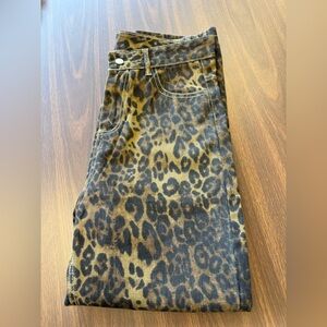 Leopard Print Jeans